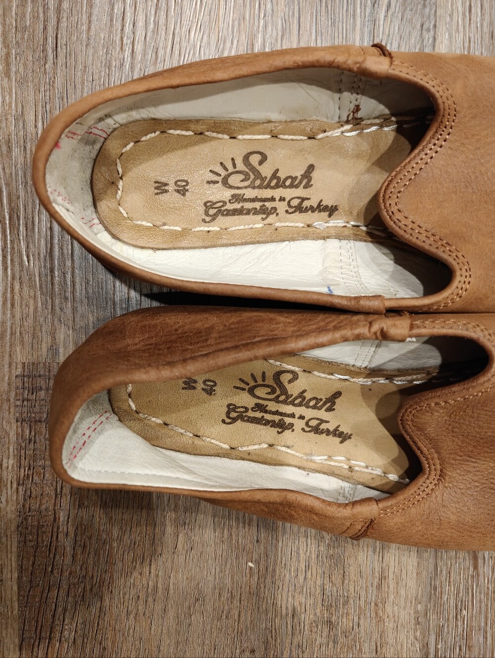 Sabah Shoes In Fort Worth Brown Leather Size 40 EU / Women's 9 US - Picture 4 of 6